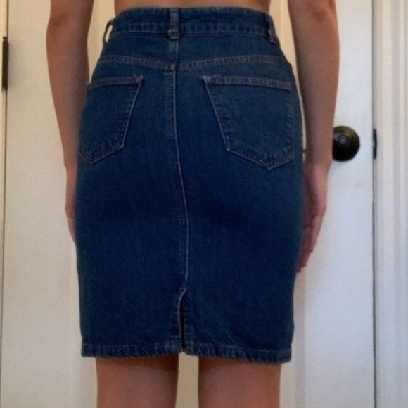 Topshop Moto denim pencil skirt, size 25 waist - Picture 4 of 4